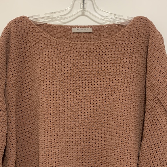 Mauve Chenille Knit Sweater - Picture 5 of 8